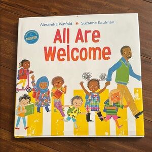 All Are Welcome Children's Book hardcover w/ dust‎ jacket